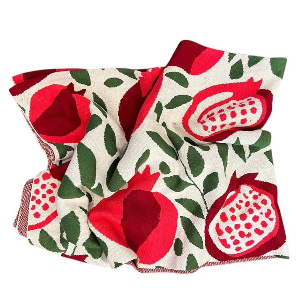 Pomegranate Bliss Blanket Throw Blanket La Vie Bien Pomegranate Bliss Blanket