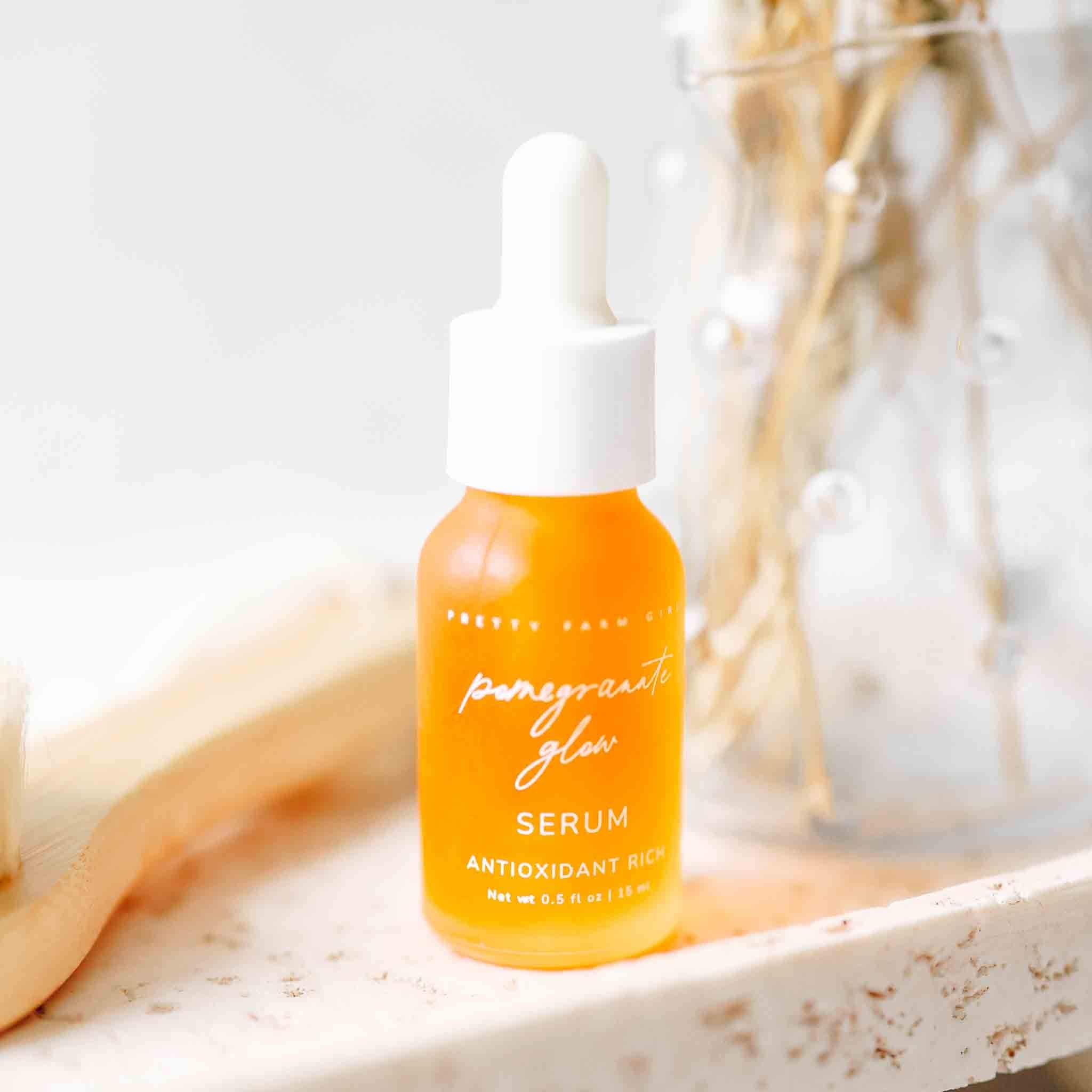 Pomegranate Glow Natural Skin Protecting Serum Face Serum La Vie Bien Pomegranate Glow Natural Skin Protecting Serum
