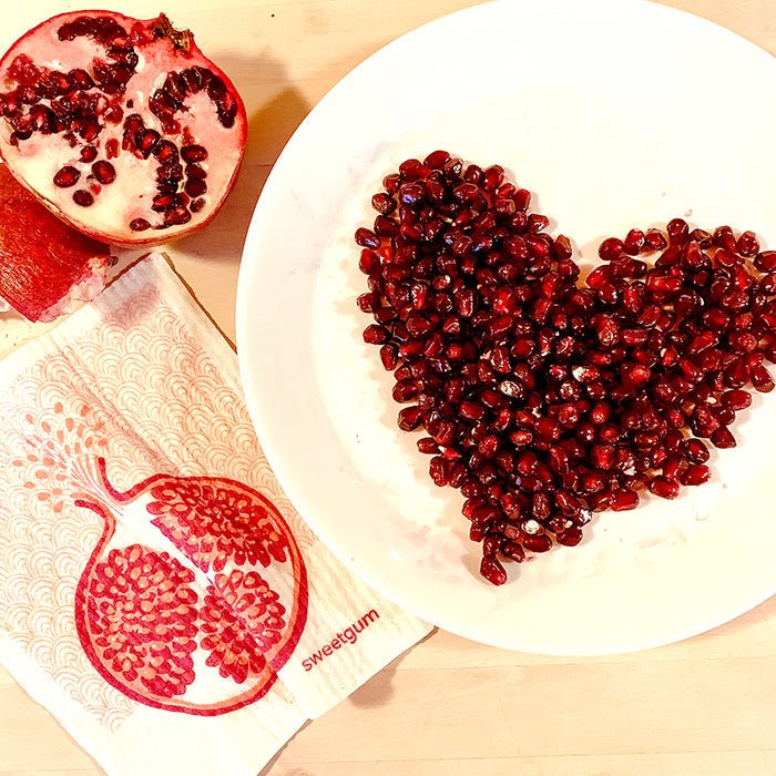 Pomegranate Swedish Dishcloth Swedish Dishcloths La Vie Bien Pomegranate Swedish Dishcloth