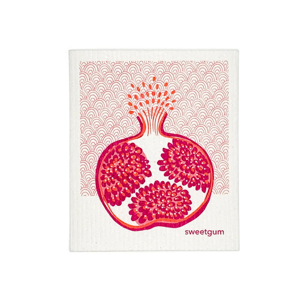 Pomegranate Swedish Dishcloth Swedish Dishcloths La Vie Bien Pomegranate Swedish Dishcloth