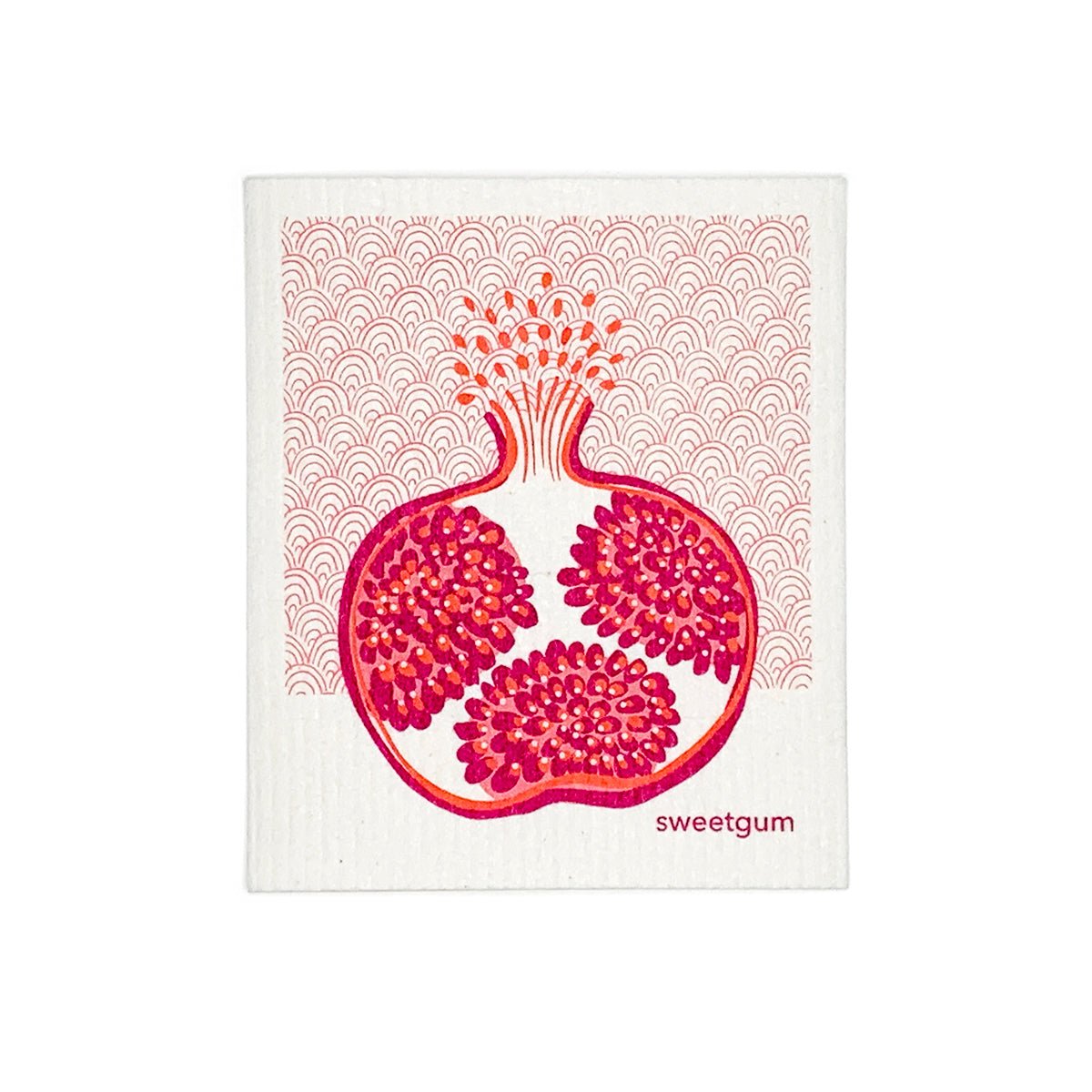 Pomegranate Swedish Dishcloth Swedish Dishcloths La Vie Bien Pomegranate Swedish Dishcloth