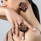 Pomegranate Wooden Ring ring La Vie Bien Pomegranate Wooden Ring