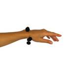 PomPom Brass Cuff Bracelet - Thailand Jewelry La Vie Bien PomPom Brass Cuff Bracelet - Thailand