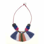 PomPom & Tassels Hmong Necklace - Thailand Jewelry La Vie Bien PomPom & Tassels Hmong Necklace - Thailand