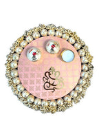 Pooja Thali with Ganesha & Gota Mandir items La Vie Bien Pooja Thali with Ganesha & Gota