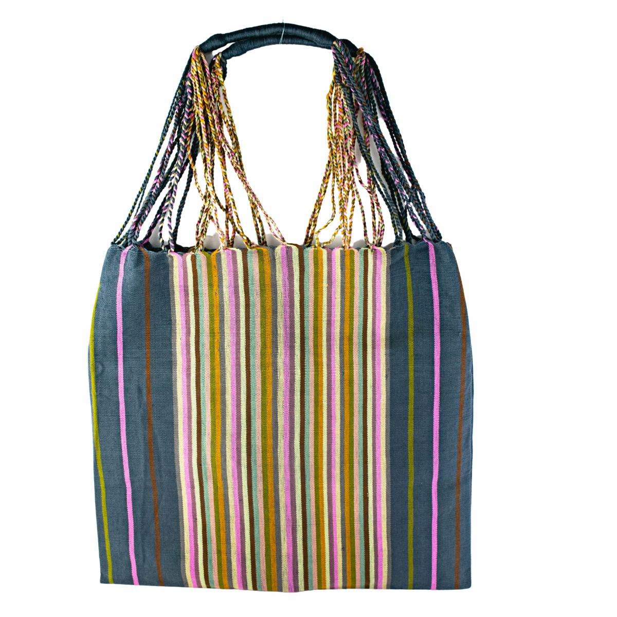 Poppy Woven Striped Tote | Hammock Bag - Mexico Bags La Vie Bien Poppy Woven Striped Tote | Hammock Bag - Mexico