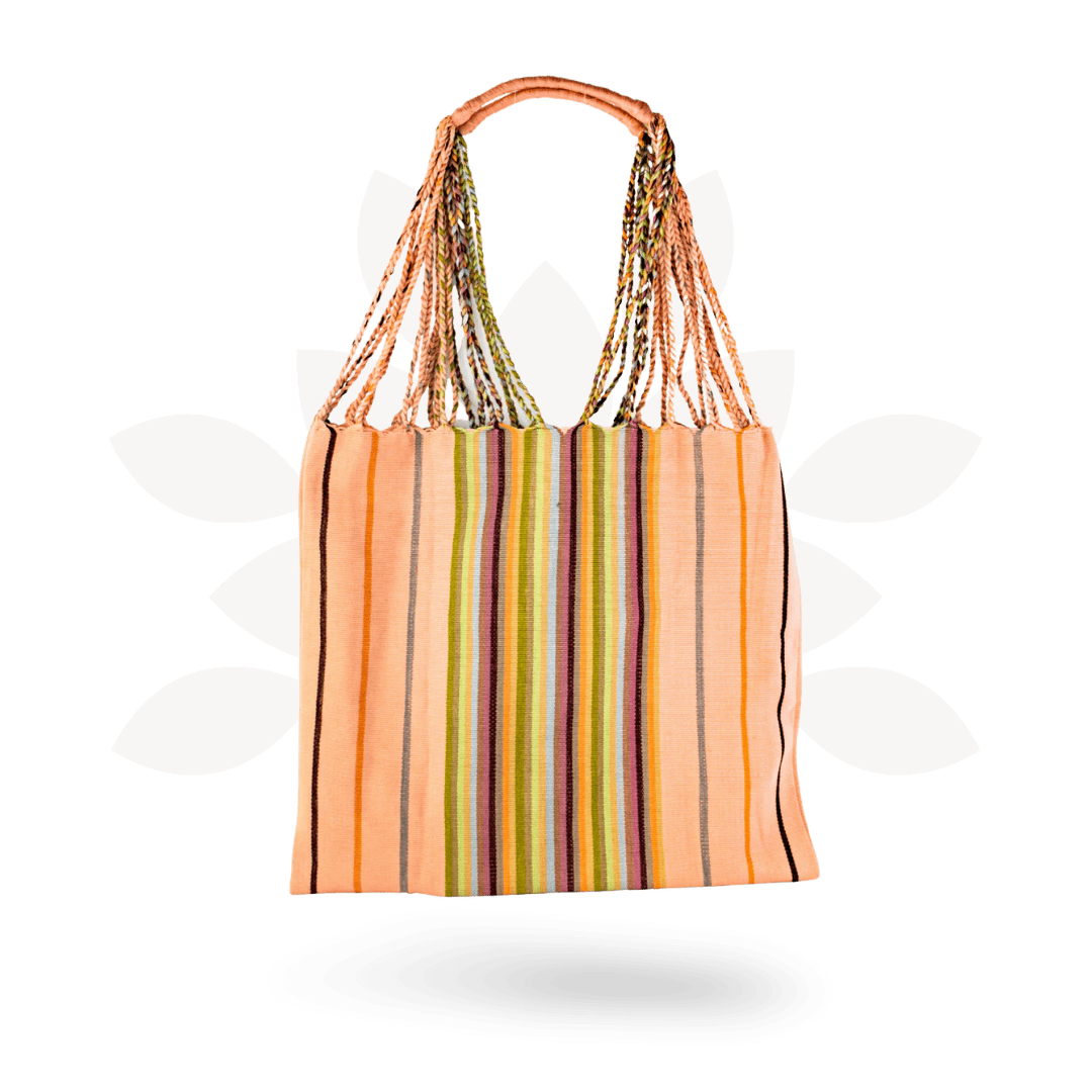 Poppy Woven Striped Tote | Hammock Bag - Mexico Bags La Vie Bien Poppy Woven Striped Tote | Hammock Bag - Mexico