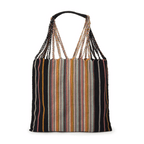 Poppy Woven Striped Tote | Hammock Bag - Mexico Bags La Vie Bien Poppy Woven Striped Tote | Hammock Bag - Mexico