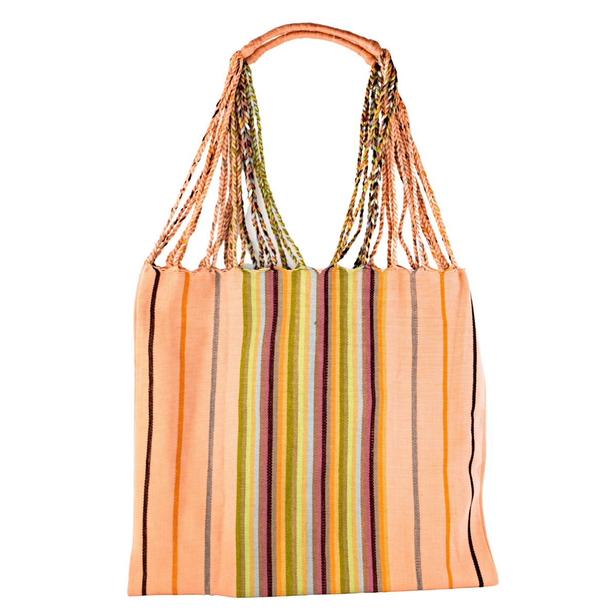 Poppy Woven Striped Tote | Hammock Bag - Mexico Bags La Vie Bien Poppy Woven Striped Tote | Hammock Bag - Mexico
