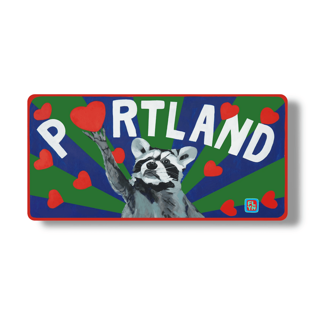 Portland Raccoon sticker by FLYNhats