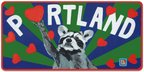 Portland Raccoon sticker by FLYNhats