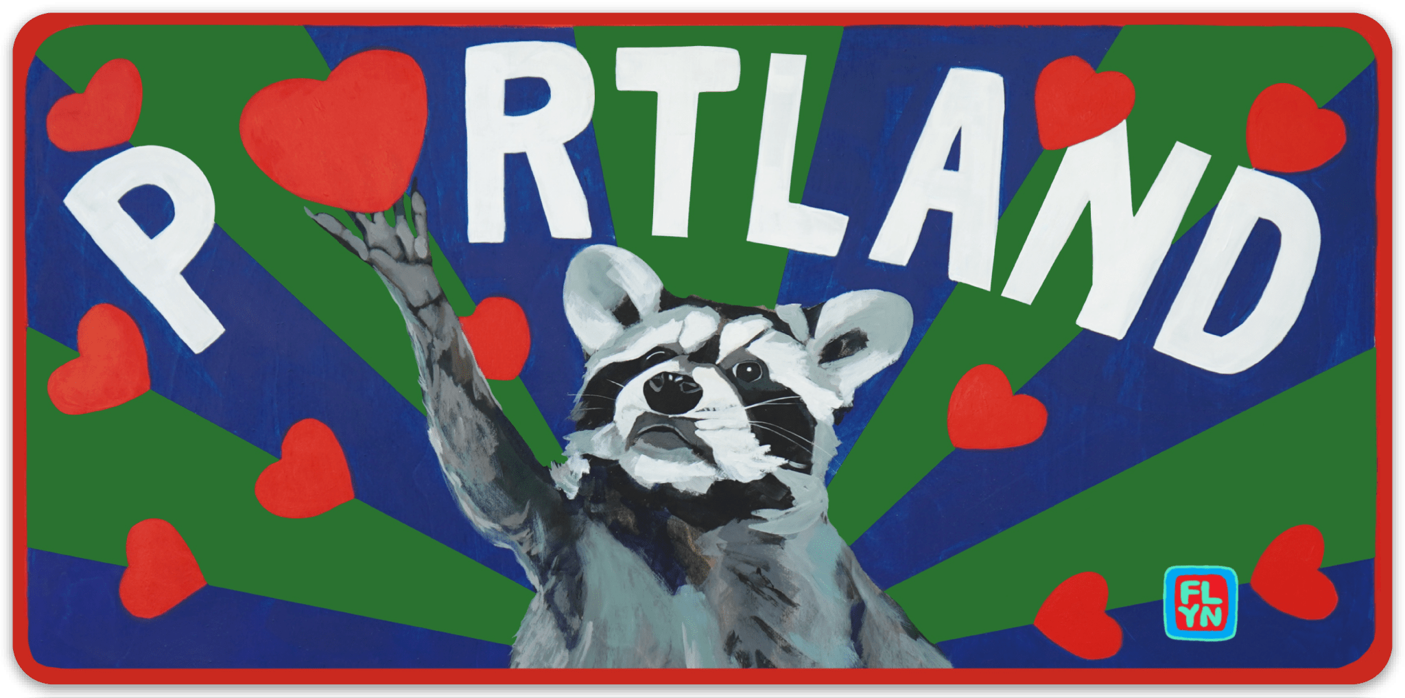 Portland Raccoon sticker by FLYNhats
