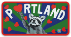 Portland Raccoon sticker by FLYNhats