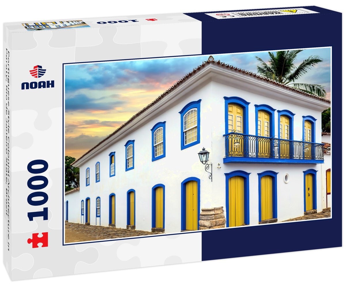 Portuguese Style Colonial Architecture in Paraty, Rio de Janeiro State, Brazil 1000pc Puzzle La Vie Bien Portuguese Style Colonial Architecture in Paraty, Rio de Janeiro State, Brazil 1000pc Puzzle