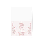 Pour ma tante pink Greeting Card: Floral Line Art Design, elegant feminine birthday card for French aunt, gift for tante, stationery by Printify