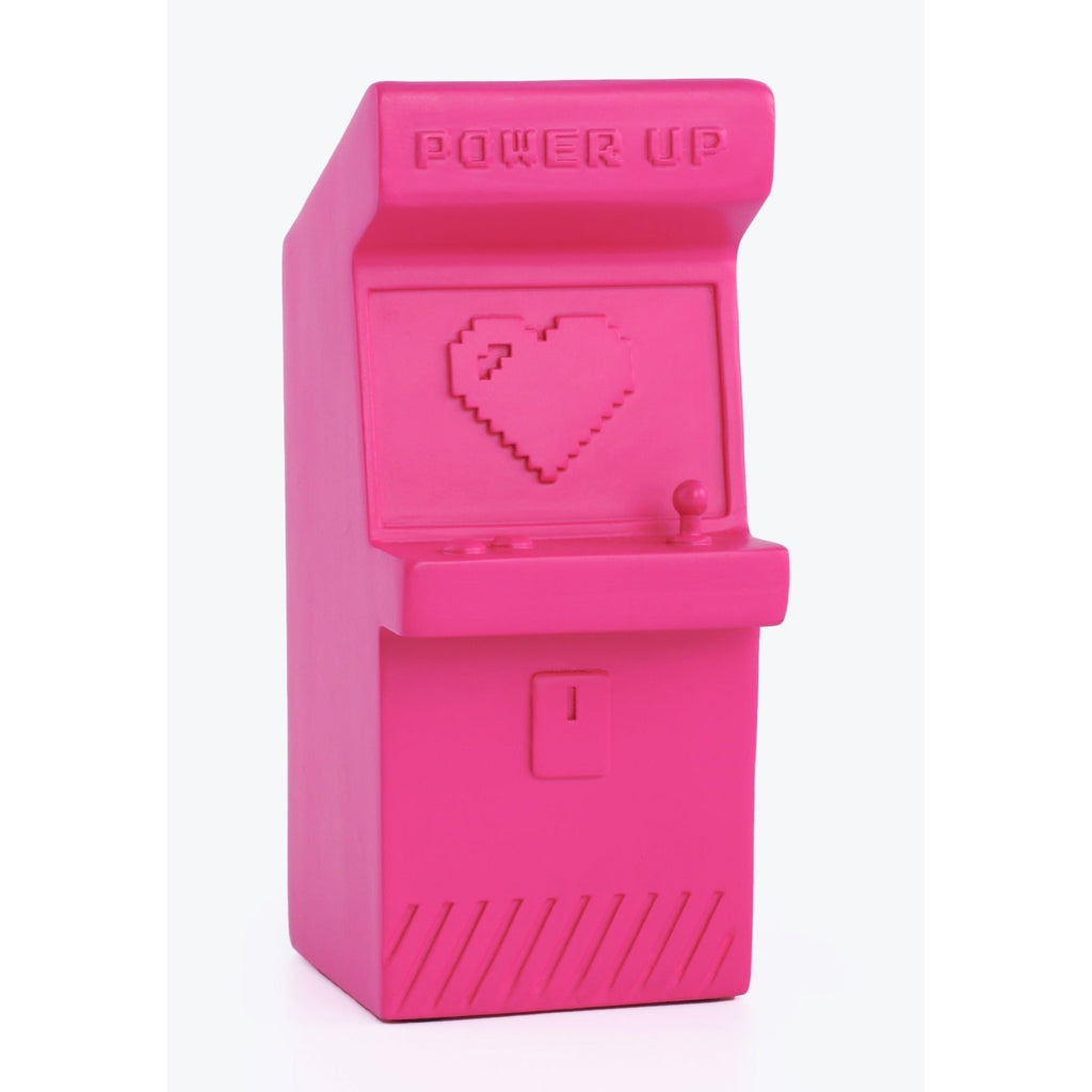 Power Up Retro Arcade Style Pen Pot | Pencil Cup in Hot Pink Desk Accessories La Vie Bien Power Up Retro Arcade Style Pen Pot | Pencil Cup in Hot Pink