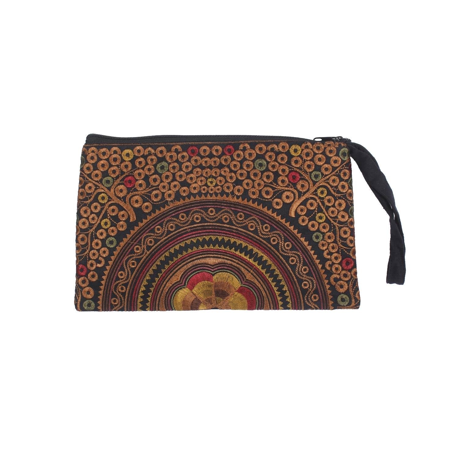 Prani Embroidered Hmong Wristlet - Thailand Bags La Vie Bien Prani Embroidered Hmong Wristlet - Thailand