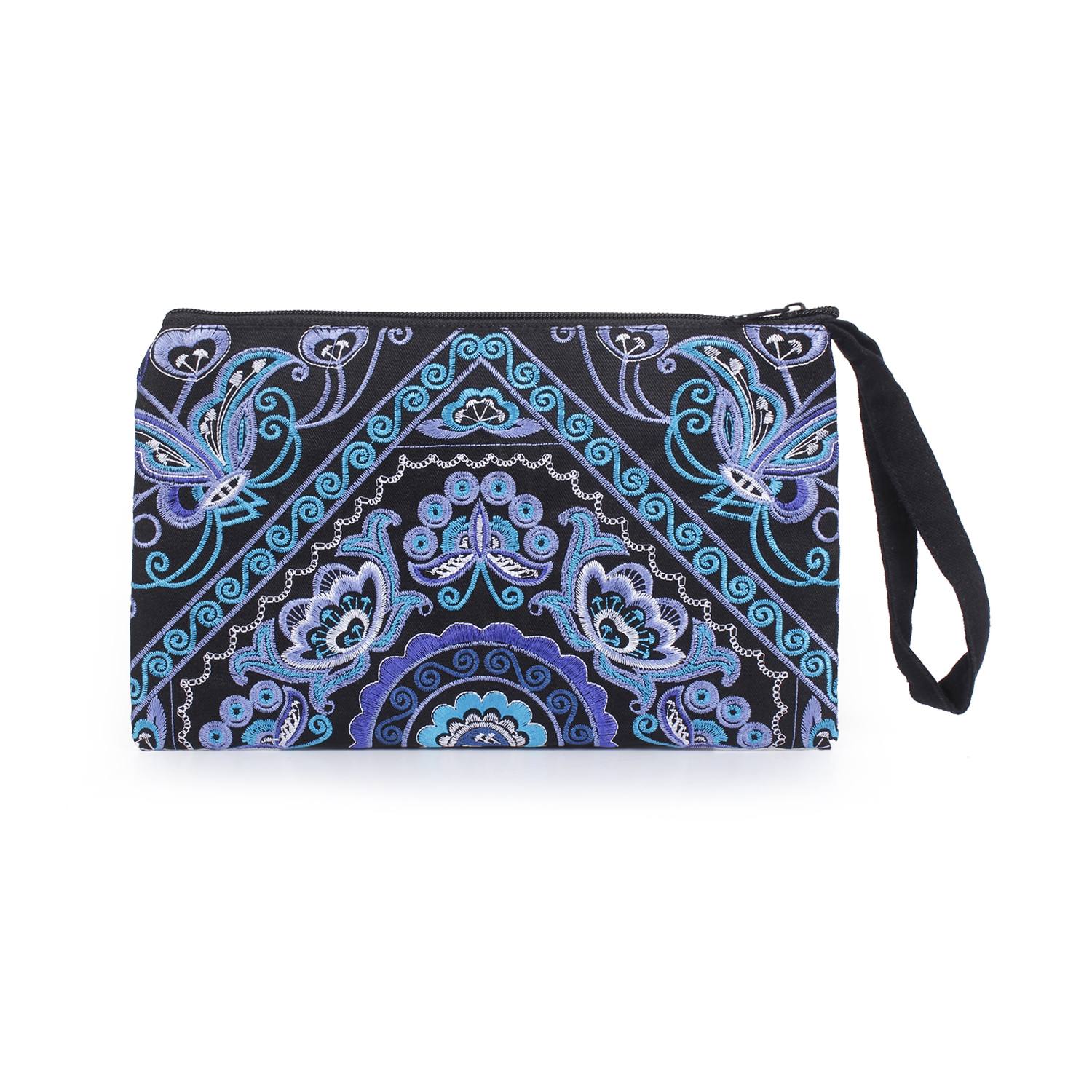 Prani Embroidered Hmong Wristlet - Thailand Bags La Vie Bien Prani Embroidered Hmong Wristlet - Thailand