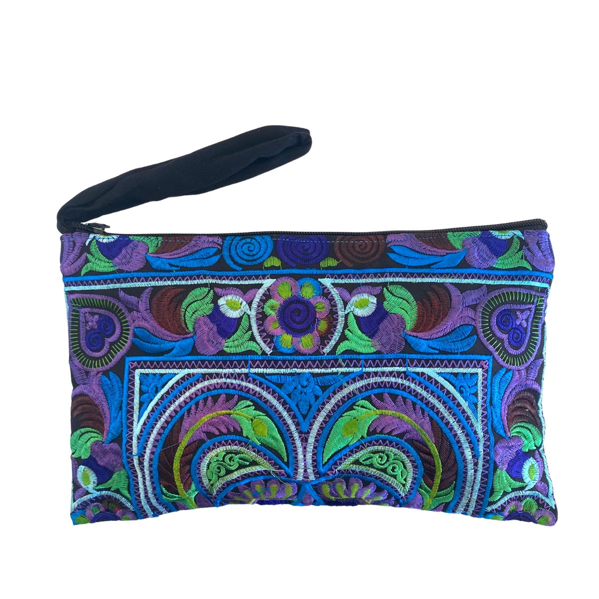 Prani Embroidered Hmong Wristlet - Thailand Bags La Vie Bien Prani Embroidered Hmong Wristlet - Thailand