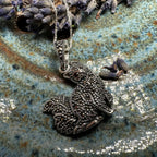 Precious Marcasite Cat Necklace in Sterling Silver Pendant La Vie Bien Precious Marcasite Cat Necklace in Sterling Silver