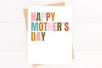 Pretty Modern Mother's Day Card Cute Card for Mom by Five Dot Post