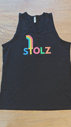 Men’s stolz (Proud) premium tank top, rainbow design