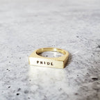 PRIDE LGBTQIA+ Flat Top Ring Finger Rings La Vie Bien PRIDE LGBTQIA+ Flat Top Ring