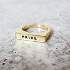 PRIDE LGBTQIA+ Flat Top Ring Finger Rings La Vie Bien PRIDE LGBTQIA+ Flat Top Ring