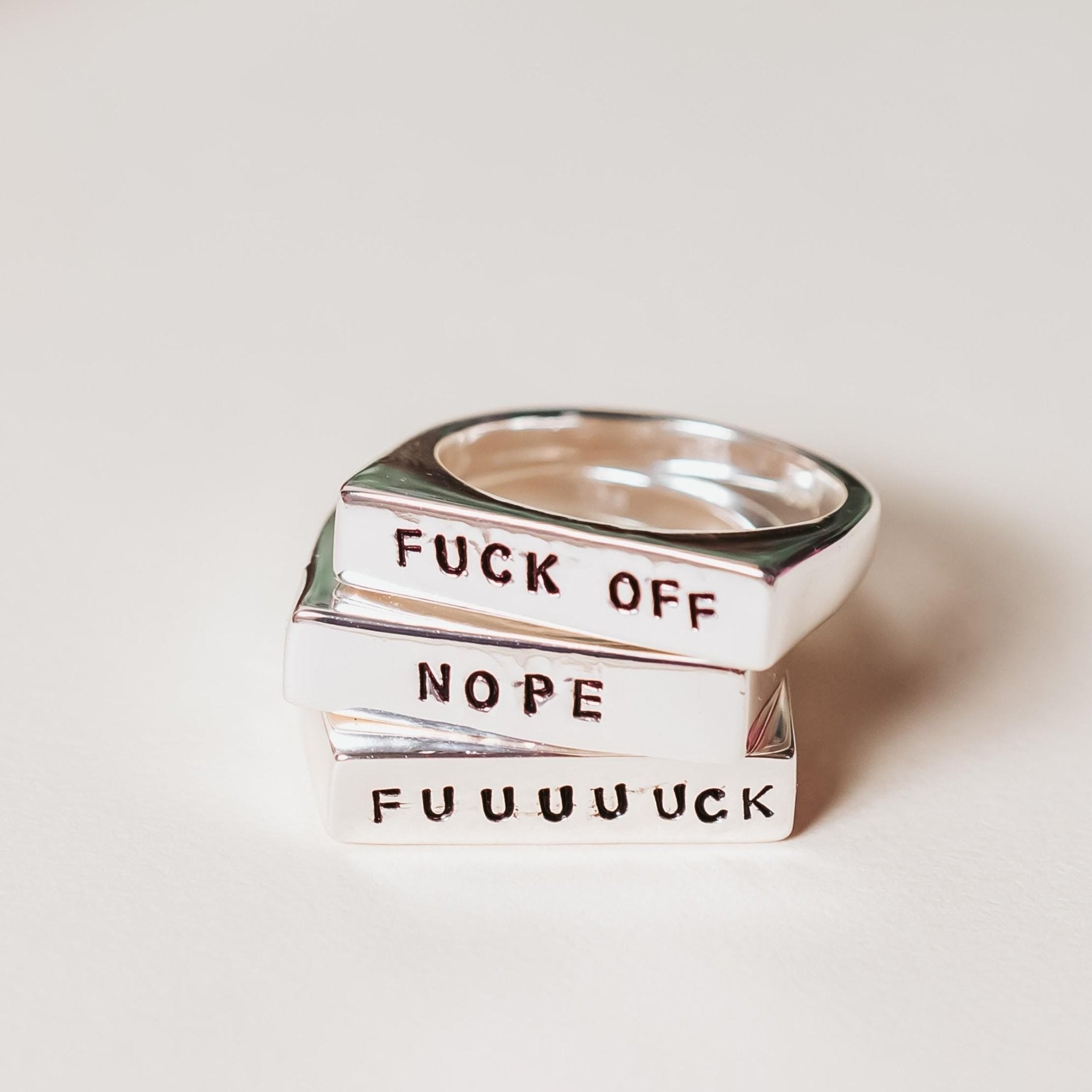 PRIDE LGBTQIA+ Flat Top Ring Finger Rings La Vie Bien PRIDE LGBTQIA+ Flat Top Ring