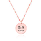 Pride Month Disk Necklace La Vie Bien Pride Month Disk Necklace