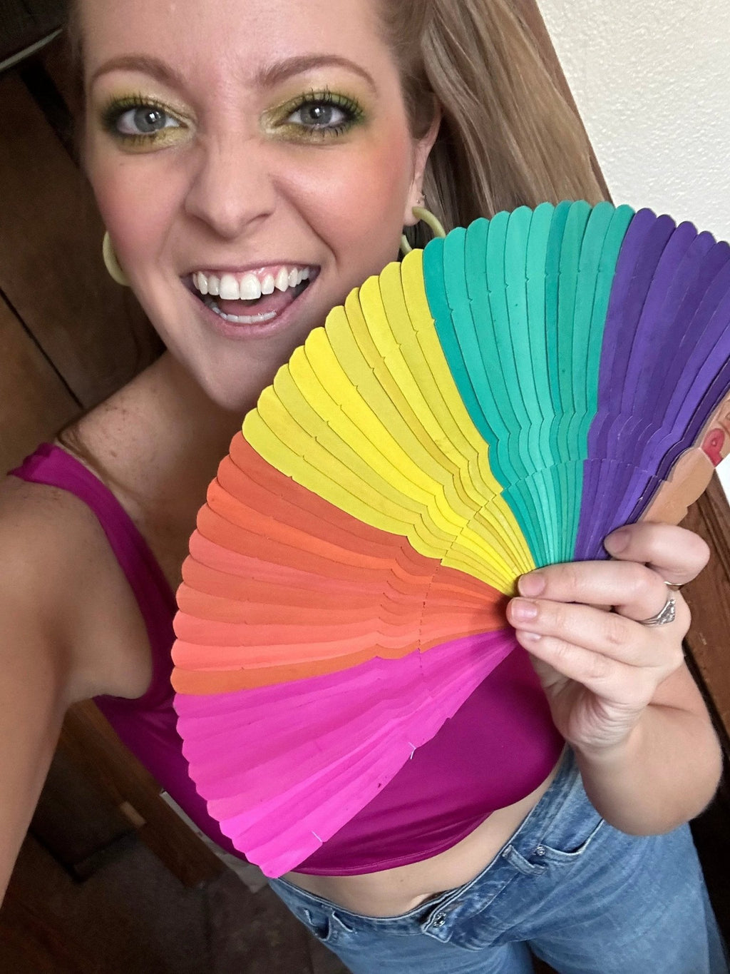 Pride Palm Fan by Fair Anita