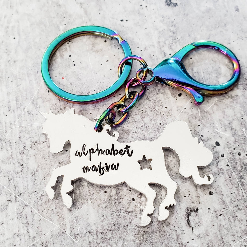 PRIDE Unicorn Keychain Key Chains La Vie Bien PRIDE Unicorn Keychain