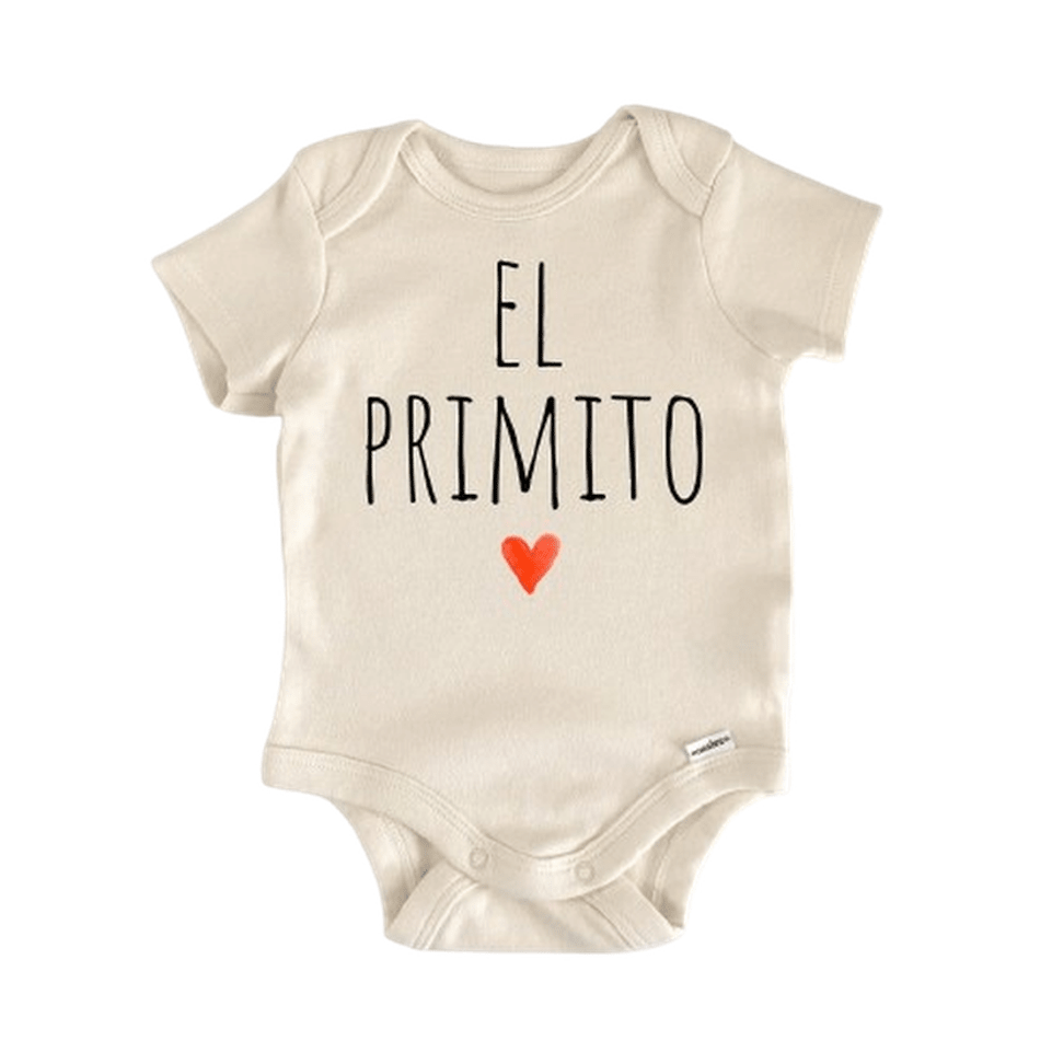 Primito Cousin Spanish Newborn Baby Onesie® Bodysuit Baby Bodysuit La Vie Bien Primito Cousin Spanish Newborn Baby Onesie® Bodysuit