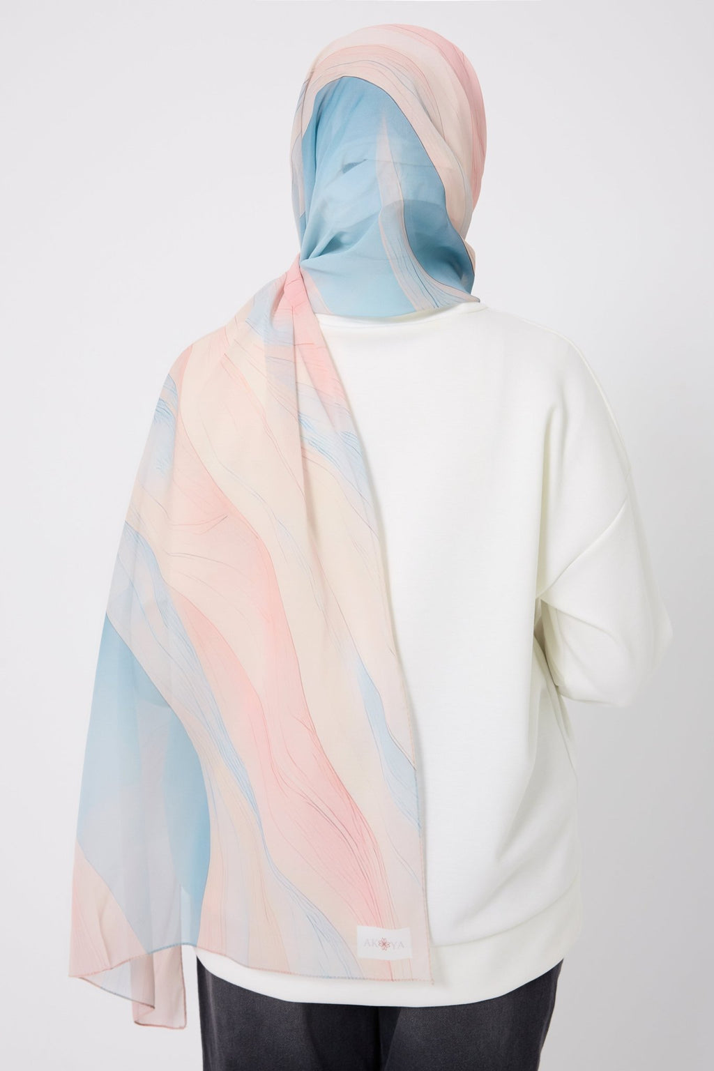 Printed Chiffon Hijab - Inner Flow La Vie Bien Printed Chiffon Hijab - Inner Flow