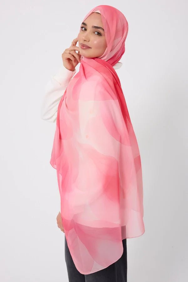 Printed Chiffon Hijab - Serene Touch La Vie Bien Printed Chiffon Hijab - Serene Touch