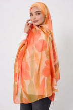 Printed Chiffon Hijab - Summer Iris La Vie Bien Printed Chiffon Hijab - Summer Iris
