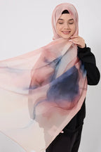 Printed Chiffon Hijab - Where I Begin La Vie Bien Printed Chiffon Hijab - Where I Begin