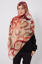 Printed Chiffon Hijab - Shape of Thoughts