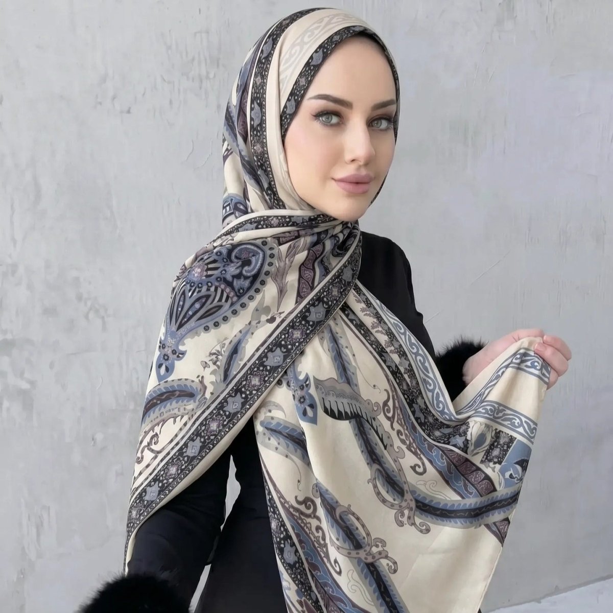 Printed Hijab Scarf(MH239) La Vie Bien Printed Hijab Scarf(MH239)