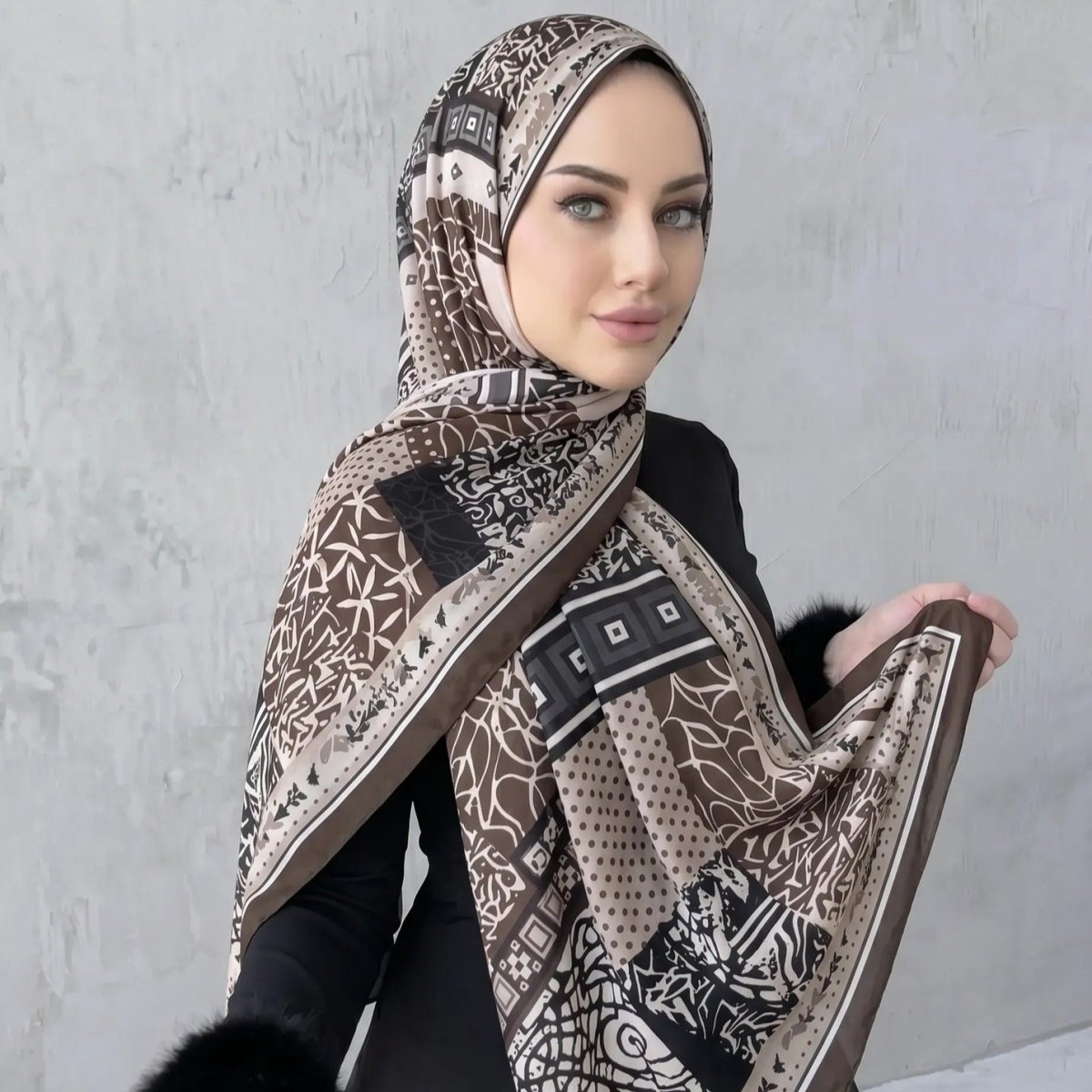 Printed Hijab Scarf(MH239) La Vie Bien Printed Hijab Scarf(MH239)