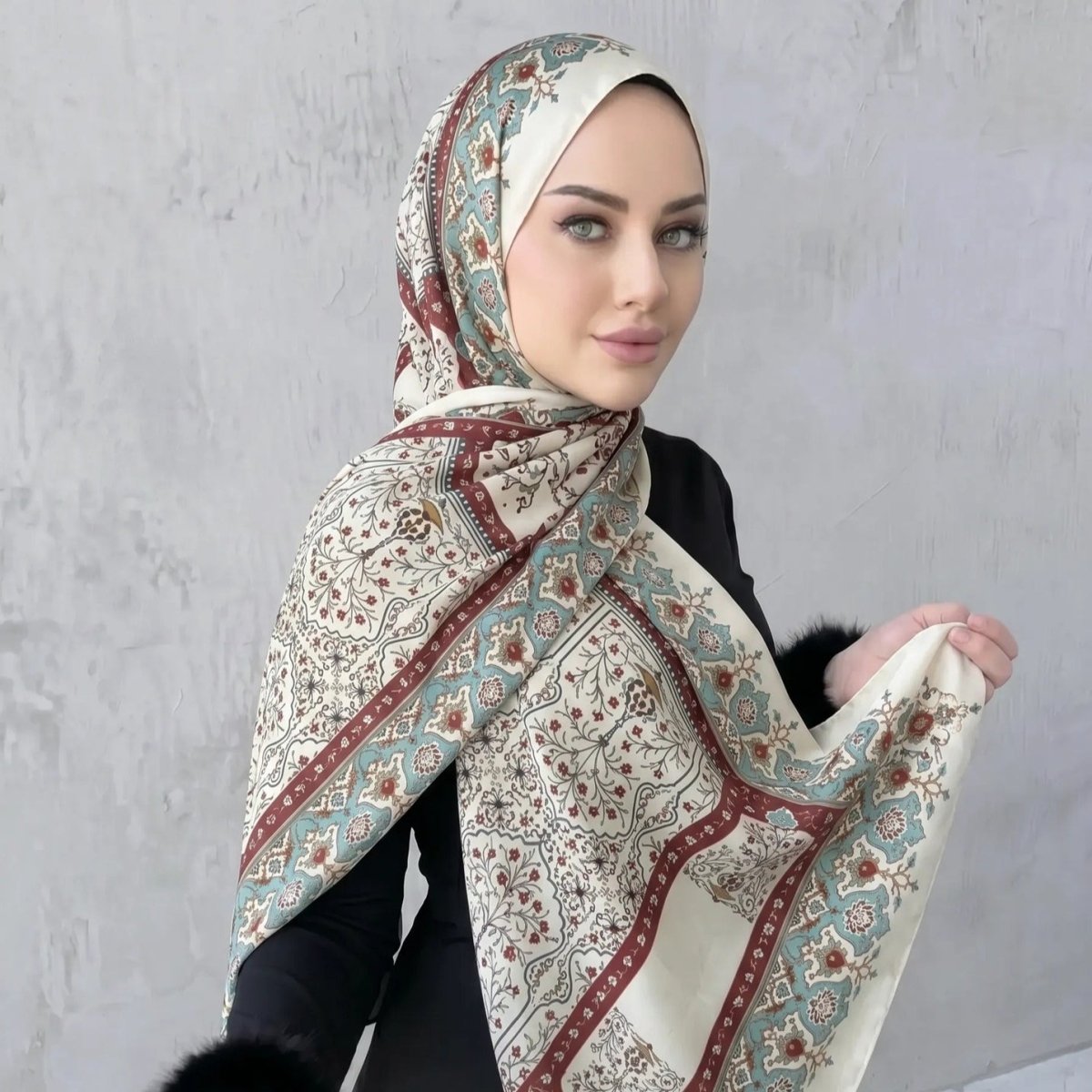 Printed Hijab Scarf(MH239) La Vie Bien Printed Hijab Scarf(MH239)