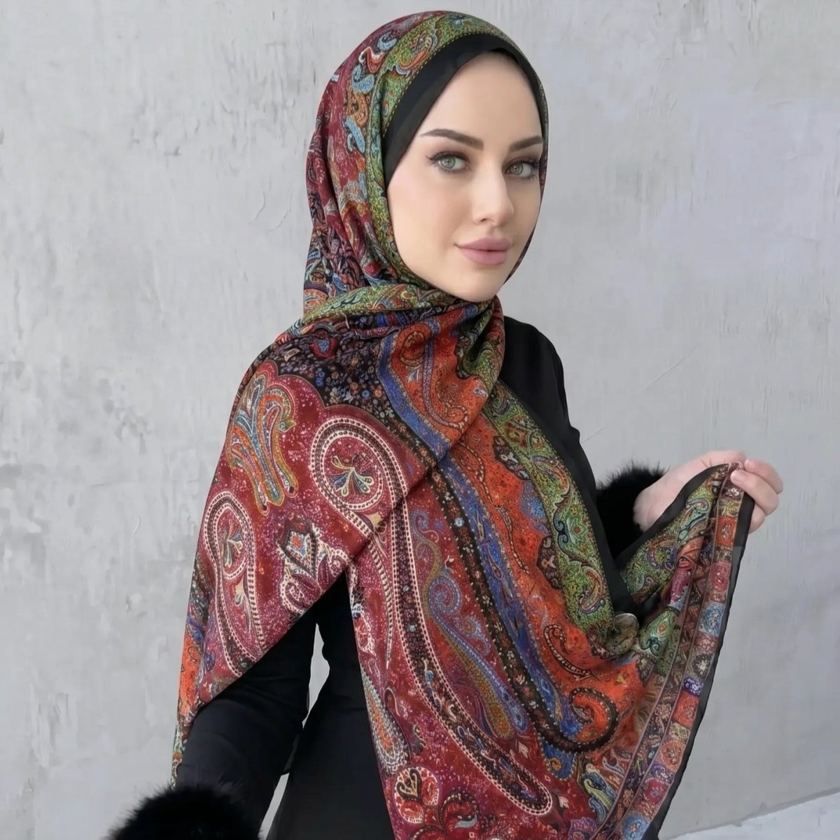 Printed Hijab Scarf(MH239) La Vie Bien Printed Hijab Scarf(MH239)