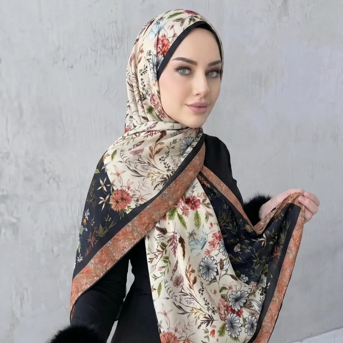Printed Hijab Scarf(MH239) La Vie Bien Printed Hijab Scarf(MH239)