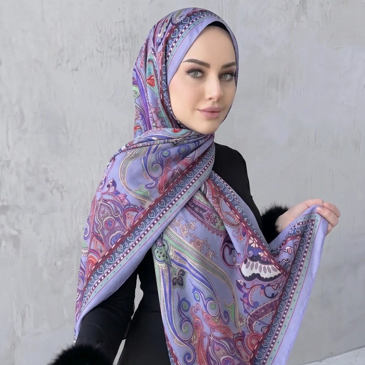 Printed Hijab Scarf(MH239) La Vie Bien Printed Hijab Scarf(MH239)
