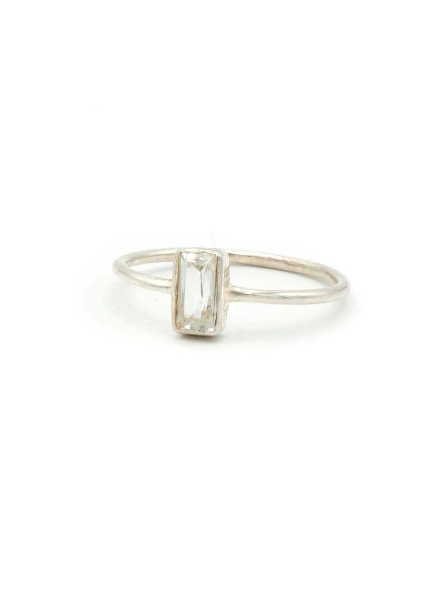 Prism Sterling Ring - Crystal by Fair Anita