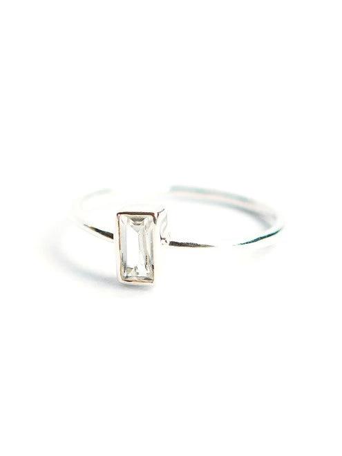 Prism Sterling Ring - Crystal by Fair Anita
