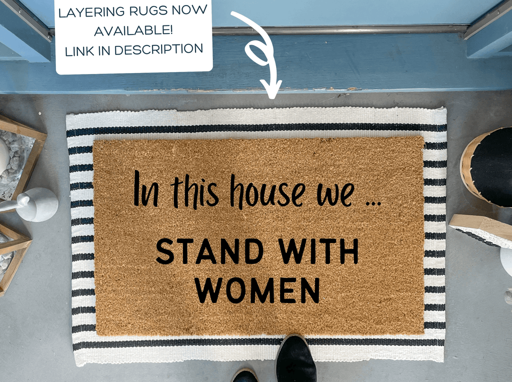 Pro Choice Decor, Outdoor Doormat by Nickel Designs Custom Doormats