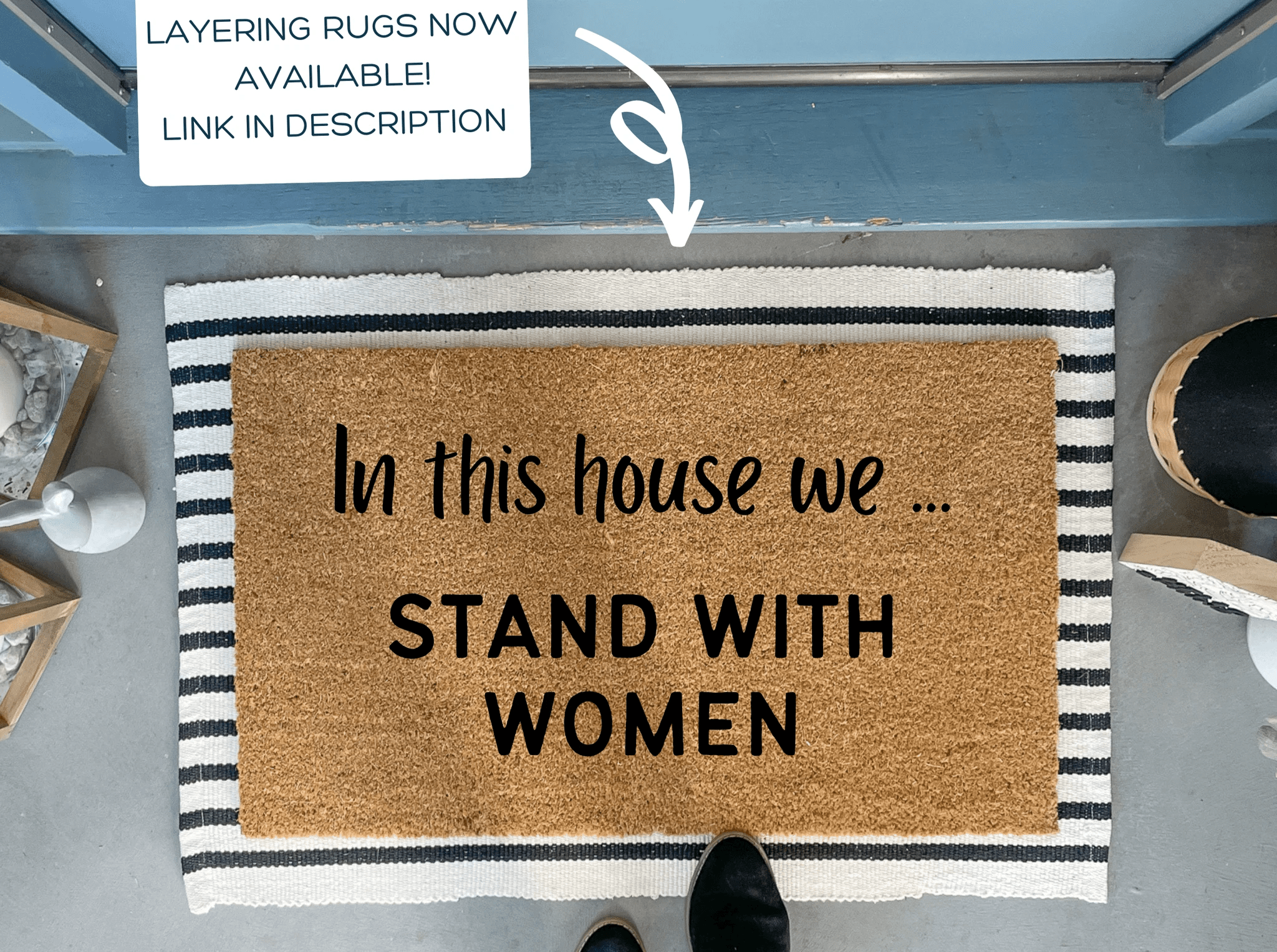 Pro Choice Decor, Outdoor Doormat by Nickel Designs Custom Doormats
