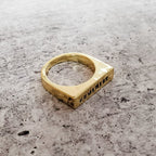 PRO CHOICE Gold or Silver Flat Top Ring Rings La Vie Bien PRO CHOICE Gold or Silver Flat Top Ring