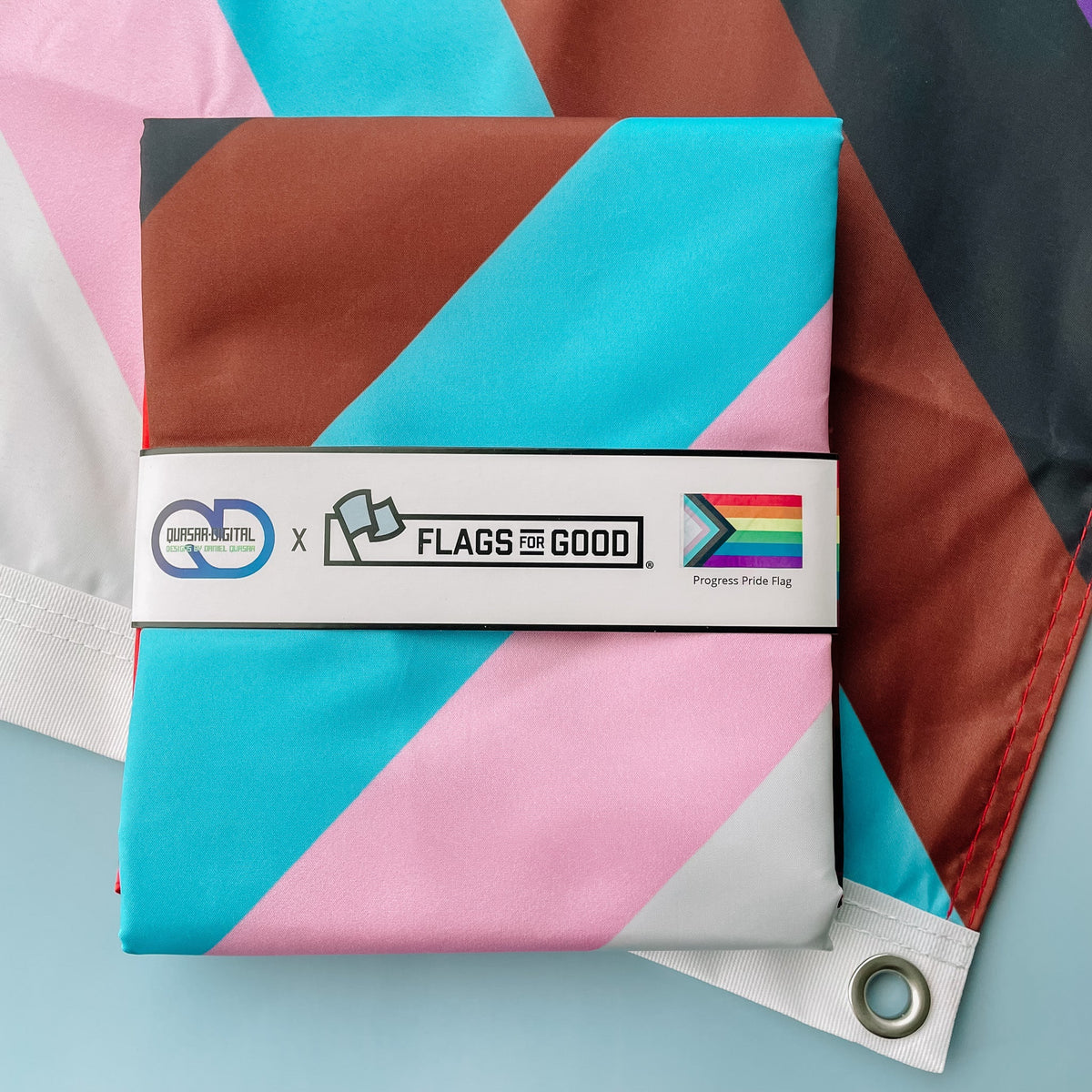 Progress LGBTQ+ Pride Flag Flag La Vie Bien Progress LGBTQ+ Pride Flag